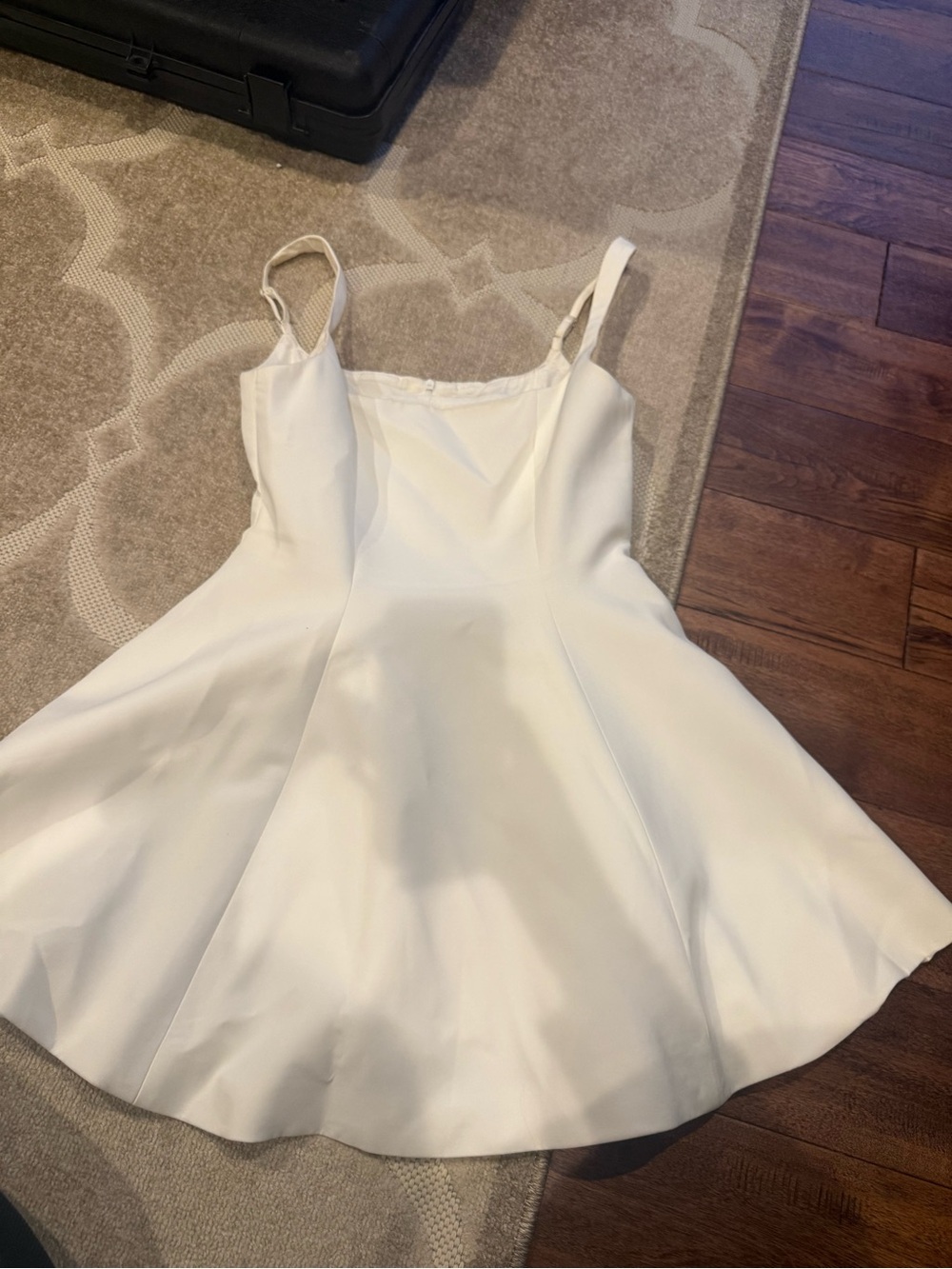 That’s so fetch White Spaghetti Strap Skater Dress